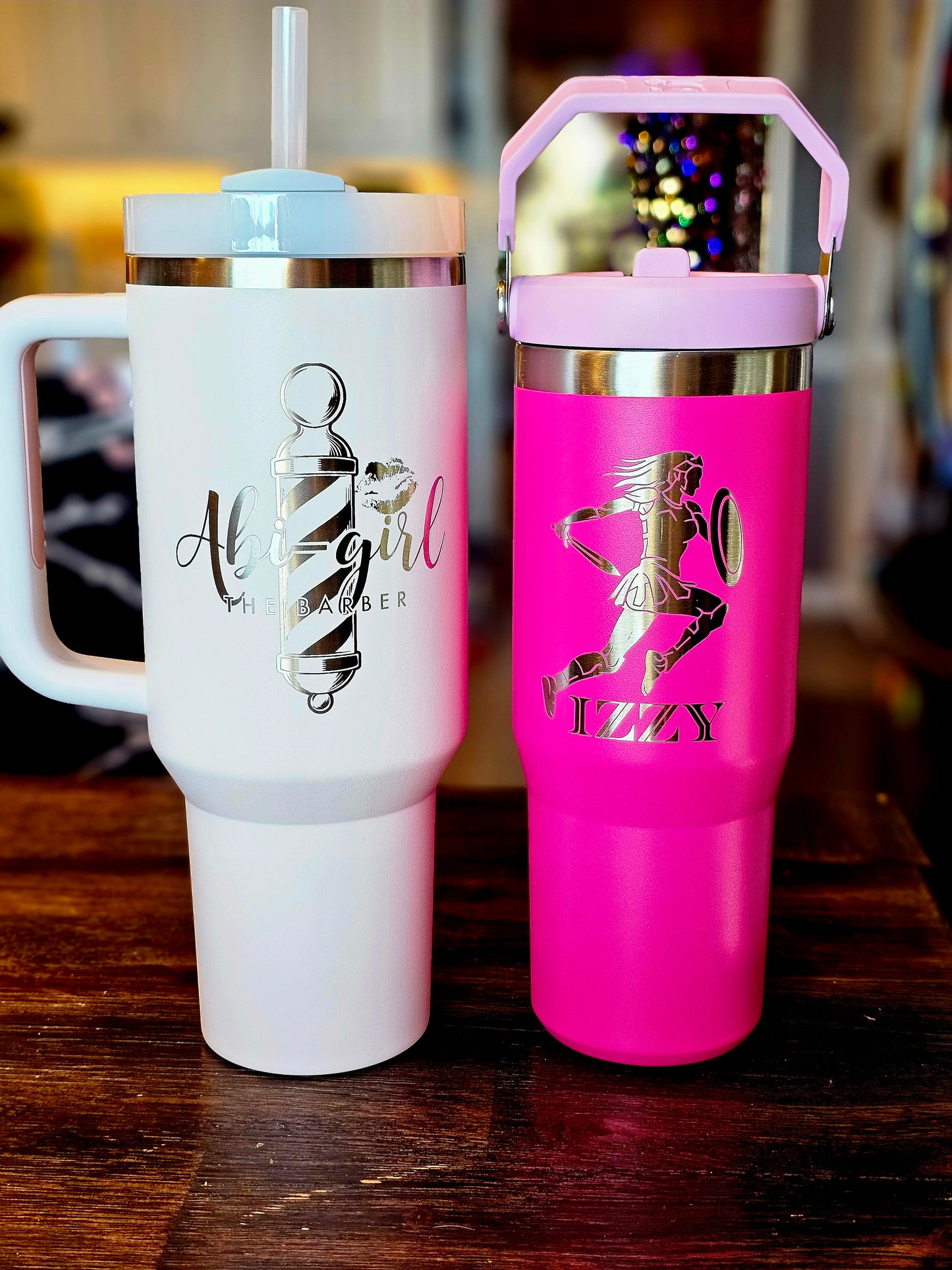Vaso con grabado láser