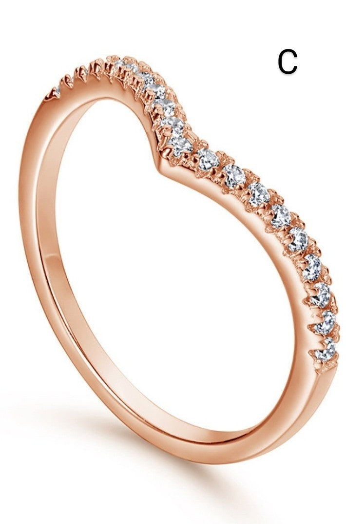 Anillo apilable con acento