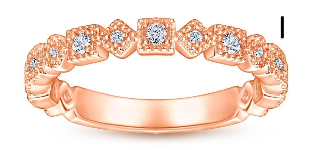 Anillo apilable con acento
