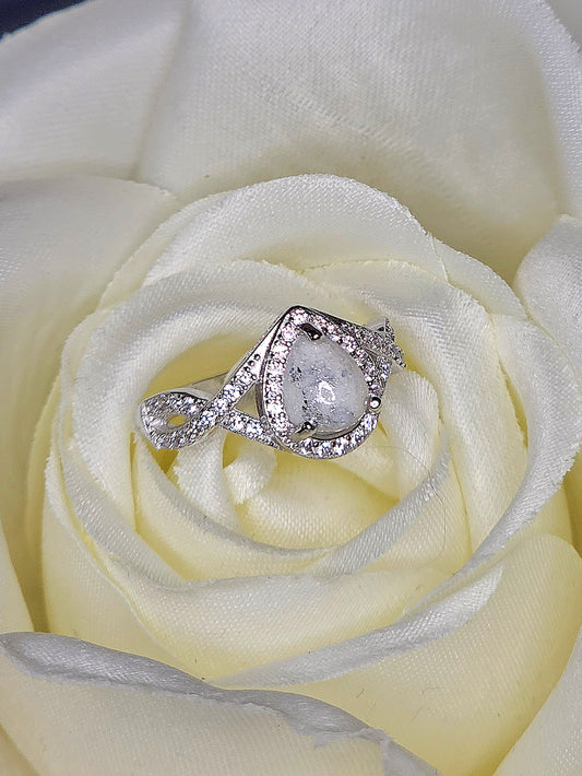 6x8mm Decorative Teardrop Ring